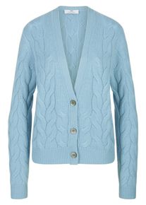 Peter Hahn - Strickjacke, blau, Gr. 38, Kaschmir