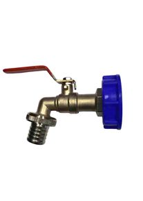 Boni-Shop® Adattatore per Container IBC con Rubinetto S60 e Uscita da 1 Pollice