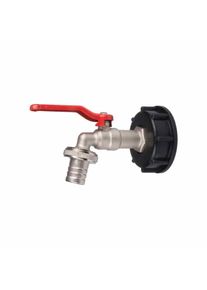 Boni-Shop® Adattatore IBC S60 con Rubinetto 3/4", Valvola di Scarico per Container