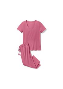 Tchibo - 3/4-Pyjama-Set - Damen - Gr. XXL - rosé