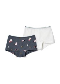 Tchibo - 2 Mädchen-Pantys - Mädchen - Gr. 110/116 - blau