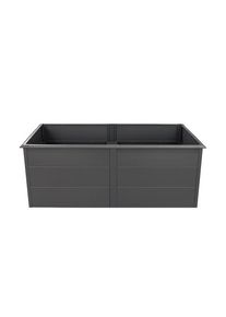 Tchibo - Hochbeet mit Schneckenschutz - 200x100x77cm - anthrazit - Stahl