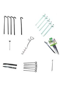Boni-Shop® Piquets de Tente, Ancrages au Sol, Clous et Chevilles pour Tente