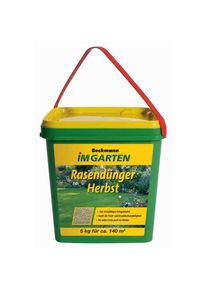 BECKMANN&BREHM Engrais Gazon Automne 5 kg, NPK 6+5+12, 140m²