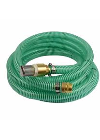 1"/25mm Tuyau d'aspiration et de refoulement avec crépine, clapet anti-retour + 1" raccord double mâle 10m