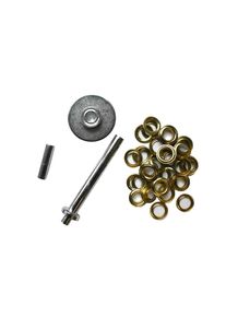 Boni-Shop® Kit de pose d'œillets 11mm, 15 pièces avec outil de perforation
