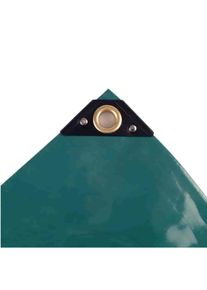 Boni-Shop® Bâche de protection, 650 g/m², bâche verte, bâche de chantier, Bâche PVC 4x4m (16m²)