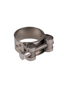 Boni-Shop® Collier de Serrage à Boulon Articulé 113-121mm, Inox DIN 3017