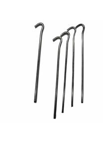 Boni-Shop® Piquets de Tente Triangulaires, 23cm, Galvanisés - Set de 5