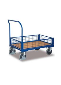 Cordes Chariot de caisse en treillis métallique / Chariot à arceaux Type L + EasySTOP