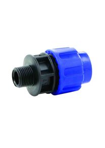 Cepex Raccord PE 20mm x 1" AG - Union Polyéthylène à Compression