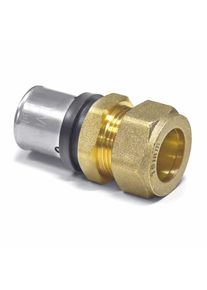 Boni-Shop® Raccord de transition à sertir pour tube en cuivre 20 x 2 - 18 mm