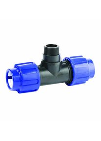 Cepex Raccord de tuyau PP PE T-connexion 40 x 1 1/4" AG x 40