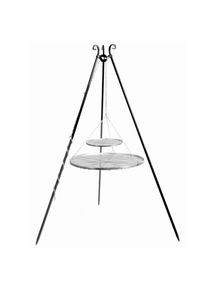Barbecue Tripode avec Double Grille, 180cm - Kit de Grill