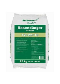 BECKMANN&BREHM Engrais Gazon Starter 25kg, Engrais Complet pour une Pelouse Verdoyante (700m²)