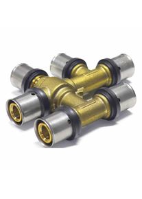 Boni-Shop® Raccord à sertir Té sans croisement 16 x 2 - 16 x 2 - 16 x 2
