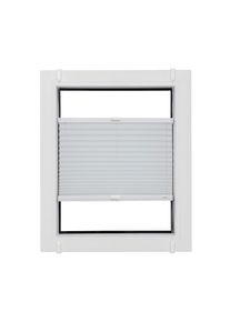 SUNLINES, Plissee &raquo;Start-up Style Crush&laquo; Lichtschutz ohne Bohren verspannt nach Ma&szlig;, wei&szlig; + wei&szlig;, Obermaterial: 80% Polyester, 15% Metall, 5% 