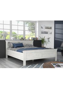 FORTE , Bett &raquo;KASHMIR, Belastbarkeit 250 KG, dekoratives Kopfteil&laquo; Liegefl&auml;che 180 x 200 cm, B x H x T: ca. 191 x 99x 210 cm, Bett im Landhaustil,...