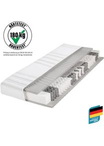Beco , EXCLUSIV Taschenfederkernmatratze »BodyMax«, 22 cm cm hoch, 480 Federn, (1 St.), bis 180 kg belastbar (lt. Prüfinstitut "Hansecontrol") ,...