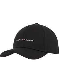 Tommy Hilfiger, Herren, Baseball Cap &raquo;TH FOUNDATION HCT 6 PANEL CAP&laquo; Mit festem Schirm, Black, Black, Baseball Cap von Tommy Hilfiger