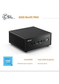 ASUS , Mini-PC »Mini-PC PN42 Intel N200 Windows 11« , Schwarz , Windows 11 Home/Pro, 64 Bit