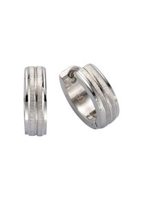 Firetti, Damen, Paar Creolen &raquo;Schmuck Geschenk-matt, basic&laquo;, edelstahlfarben, edelstahlfarben, Klassische Damencreolen