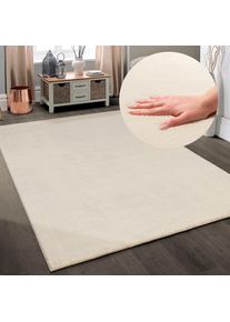 my home , Teppich »Arabell, Kunstfellteppich«, rechteckig, 16 mm Höhe, flauschig, kuschelig, Felloptik, Anti-Rutsch-Unterseite, Waschbar , beige ,...