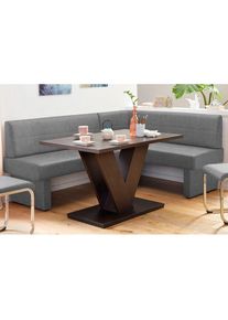 Home Affaire , Eckbank &raquo;Nils&laquo; Sitz und R&uuml;cken gepolstert, verschiedene Qualit&auml;ten , hellgrau (Capulet 4003)