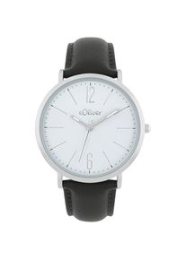 s.Oliver, Herren, Quarzuhr Armbanduhr, Herrenuhr, Mineralglas, analog, dunkelgrau, dunkelgrau, Klassisch sch&ouml;ne Armbanduhr f&uuml;r Herren