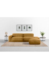 Trendmanufaktur , Big-Sofa »Braga, mit hochwertigem Kaltschaum, Megasofa, in Cord erhältlich«, modernes Big-Sofa, Couch mit hohem Sitzkomfort,...