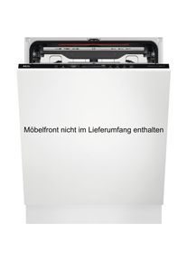 AEG, vollintegrierbarer Geschirrsp&uuml;ler 9000 &raquo;FSE9680AP&laquo; 14 Ma&szlig;gedecke ComfortLift revolutioniert das Geschirrsp&uuml;len, Schwarz, BeamOnFloor: Auf einen 