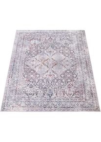 Paco Home , Teppich »Calabria 583« rechteckig 14 mm Höhe Kurzflor, Orient-Optik, Vintage Design , mehrfarbig , Obermaterial: 90% Polypropylen, 10%...