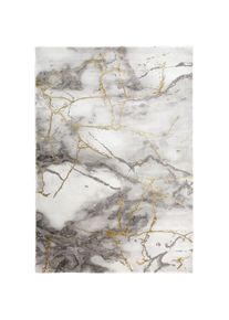 MERINOS, Teppich &raquo;Craft 23270&laquo; rechteckig 12 mm H&ouml;he Wohnzimmer, moderne Marmor Optik, goldfarben, Polypropylen (PP), B : 120 cm 1 Stk. -12 mm, 