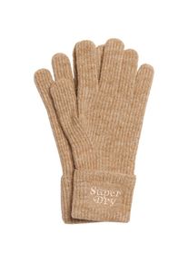 Superdry, Damen, Strickhandschuhe &raquo;SOFT RIB KNIT GLOVES&laquo;, Toasted Coconut Brown, Toasted Coconut Brown, Gestrickte Handschuhe von Superdry