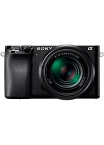 Sony , Kompaktkamera »Alpha 6100 + 16-50mm Objektiv«, 24,2 MP, Bluetooth , schwarz , IDEAL FÜR: Einsteiger, die ein kompaktes Alltagsobjektiv...