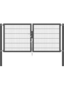 Alberts , Zaundoppelt&uuml;r &raquo;Flexo Plus&laquo; anthrazit, verschiedene Abmessungen , anthrazit