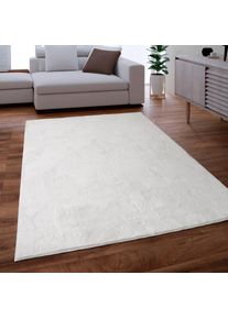 Paco Home , Fellteppich »Kunstfell Soft 380« rechteckig 14 mm Höhe Langflor, Kuschelteppich - besonders weich, Uni-Farben , weiß , Obermaterial:...