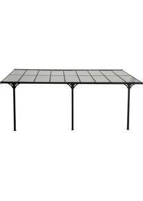 WESTMANN, Terrassendach &raquo;Bruce&laquo; Rahmen aus pulverbeschichtetem Aluminium, schwarz, Schwarz, Aluminium, B/H/T: 556 cm x 270 cm x 300 cm, Schwarz