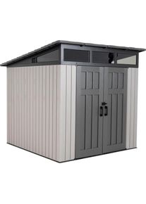 Lifetime, Ger&auml;tehaus &raquo;Merkur&laquo; Kunststoff, grau, HDPE (High Density Polyethylen), grau