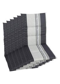 GO-DE, Sesselauflage &raquo;Amalfi&laquo; 118x48 cm, grau, Baumwolle, Polyester, Polyurethan, B/H/T: 48 cm x 4 cm x 118 cm, grau