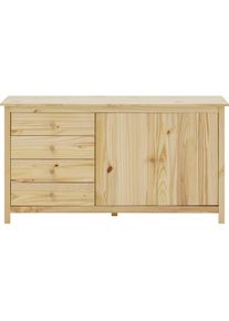 Home Affaire, Sideboard &raquo;Chur&laquo; Kommode aus Massivholz Kiefer, natur, Massivholz, B/H/T: 150 cm x 80 cm x 40 cm, natur