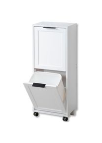 Kesper , K&uuml;chenwagen &raquo;Rollwagen inkl. Abfalleimer, wei&szlig;, FSC&laquo;, wei&szlig;, Holzwerkstoff, B/H/T: 35 cm x 89 cm x 23 cm, wei&szlig;