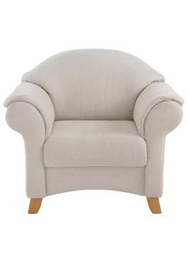 Home Affaire, Sessel &raquo;Mayfair&laquo;, grau-wei&szlig;, MELROSE (100% Polyester);Struktur fein (95% Polyester, 5% Polyamid), Struktur fein, grau-wei&szlig;