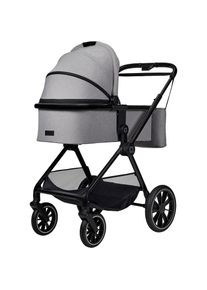 MOON , Kombi-Kinderwagen »Clicc«, inkl. Fußsack und Wickeltasche , stone