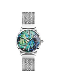 Thomas Sabo , Quarzuhr »ARIZONA SPIRIT ABALONE« Armbanduhr, Damenuhr, Hämatit-Stein auf der Krone, Abalone-Perlmutt , silberfarben , Ausgefallene...