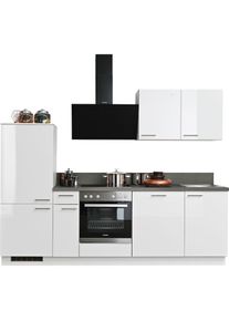 KOCHSTATION, K&uuml;chenzeile &raquo;KS-Scafa, vormontiert, mit h&ouml;henverstellbaren F&uuml;&szlig;en, vormontiert, mit&laquo; Soft-Close, wahl. mit E-Ger&auml;ten inkl. Geschirrsp&uuml;ler,