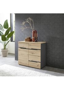 Innostyle, Kommode &raquo;Memphis&laquo; Breite 90 cm, Artisan Eiche, FSC -zertifizierter Holzwerkstoff, MDF, B/H/T: 90 cm x 82 cm x 38 cm, Artisan Eiche