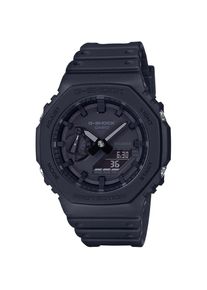 Casio G-SHOCK, Damen, Chronograph Quarzuhr, Armbanduhr, Herrenuhr, digital, bis 20 bar wasserd.Resinarmband, schwarz-schwarz, schwarz-schwarz, 