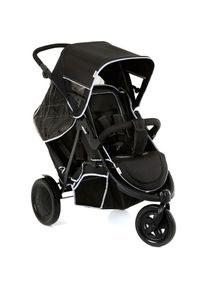 hauck , Geschwisterwagen »Freerider black«, 15 kg, mit schwenk- und feststellbarem Vorderrad , black