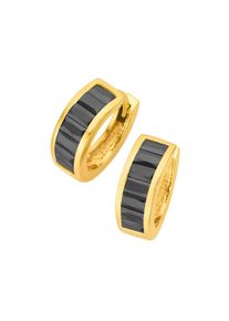 Lady , Damen , Paar Creolen , silber vergoldet 925